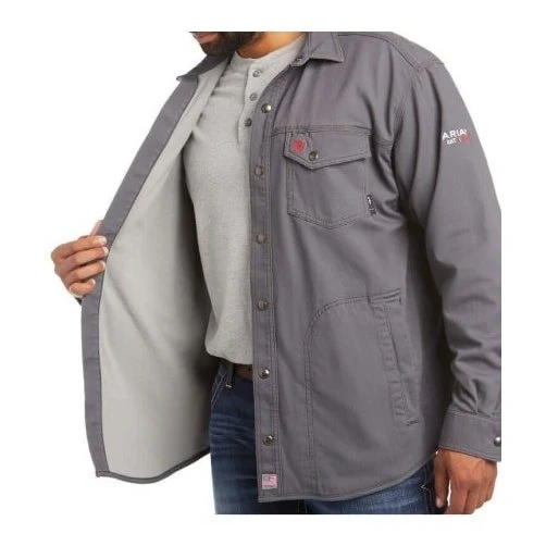 Ariat Work Men’s Jacket Flame Resistant CAT 2 Lined Rig Shirt - Image 2