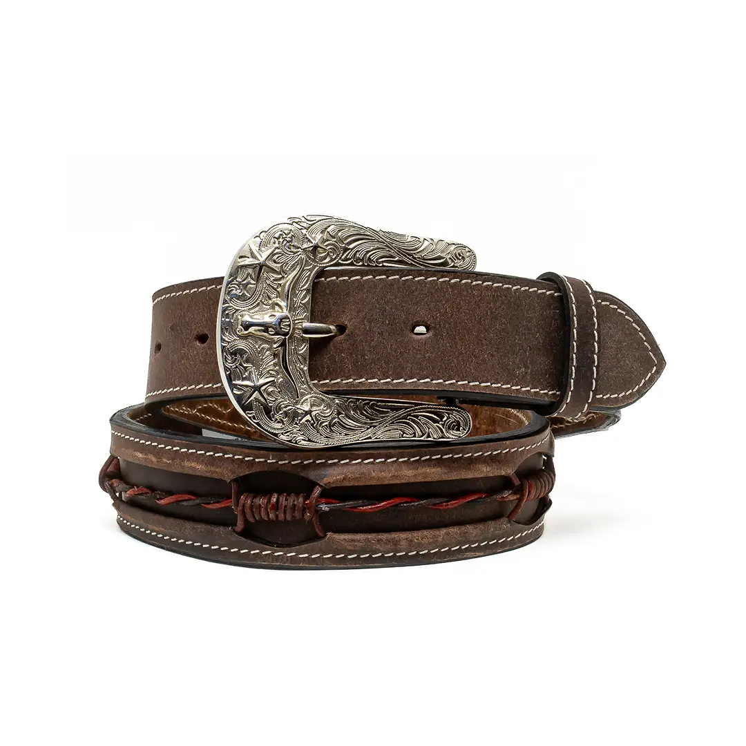ASF Leathers Men's Barbwired Inlay Belt - Image 8