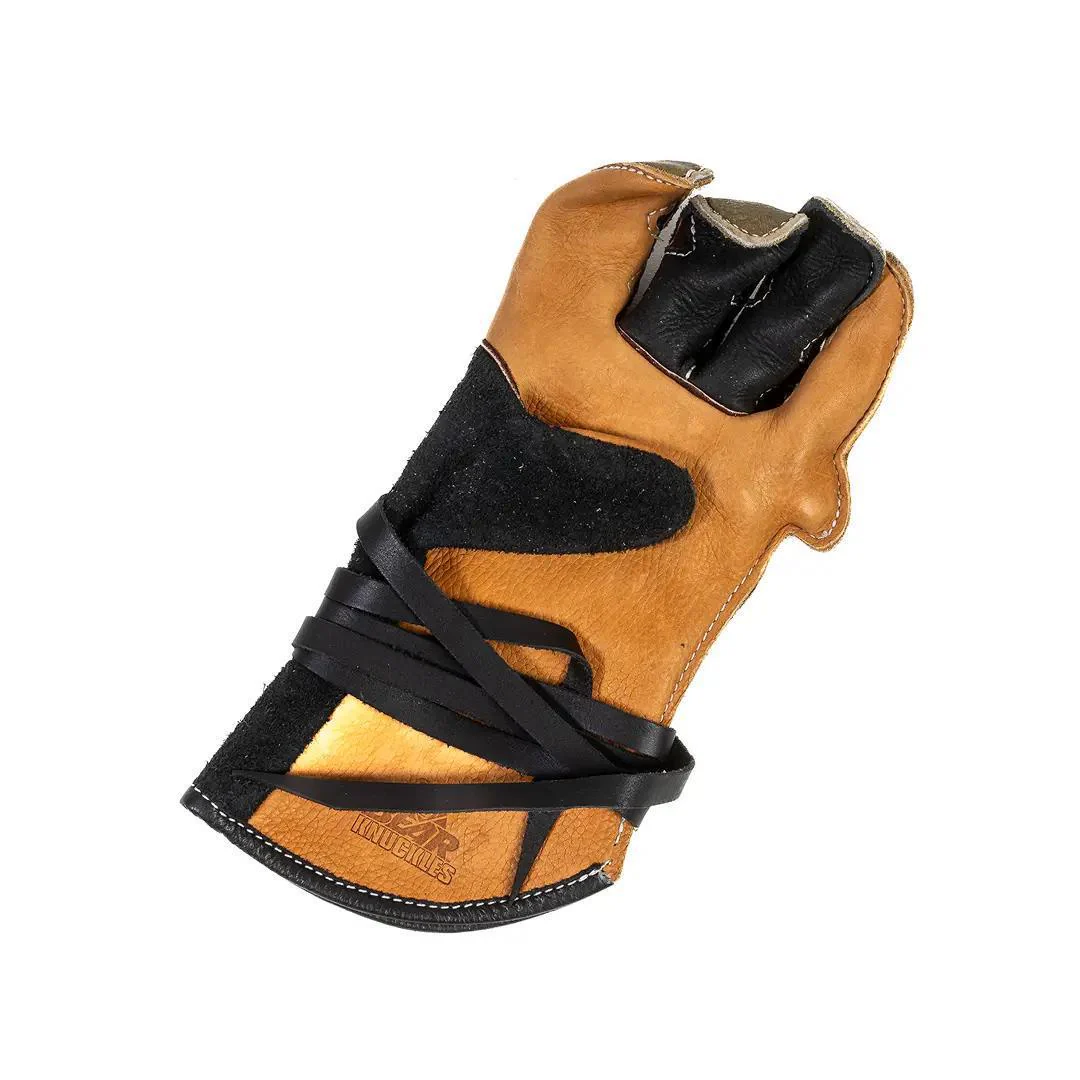 B Bar B Left, right Hand Double Wedge Bareback Riding Glove – Palm Piece Installed - Image 22