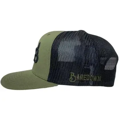 Baredown Brand Flat Bill Snapback Forest - Image 2