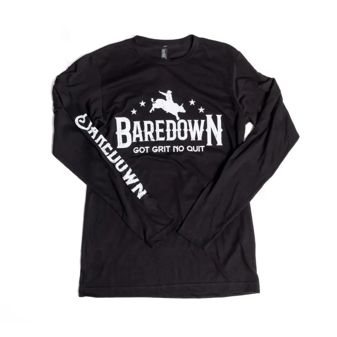 Baredown Brand Unisex Shirt Long Sleeve Bull Rider Graphic - Image 7