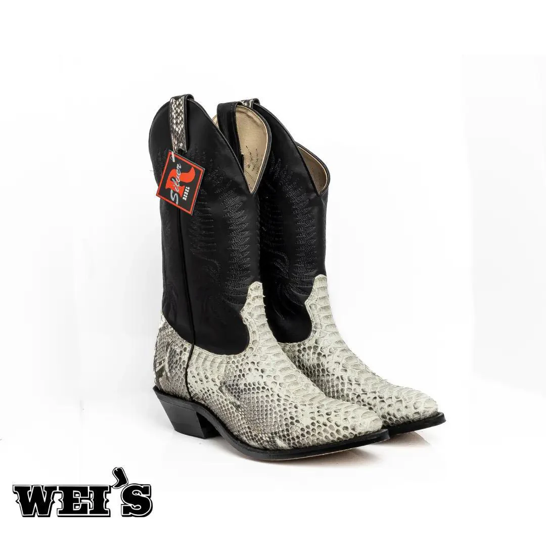 Boulet Exotic Snake Skin 12" Cowboy Boot Men's - Image 2