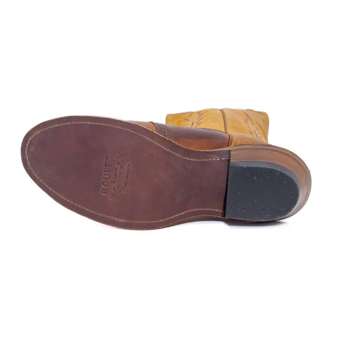 Boulet Men's Bullhide Round Toe Cowboy Boot - Image 3