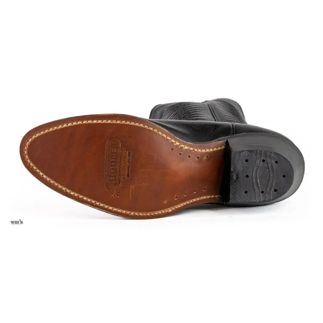 Boulet Men's Cowboy Boots 14" Deertan Cowboy Heel R Toe 9502 - Image 5