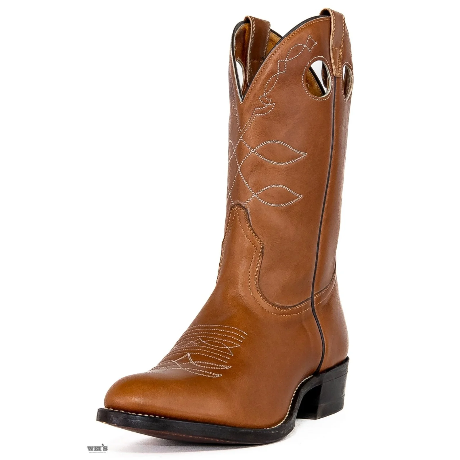 Boulet Men's Cowboy Boots 12" Roper Heel & Toe - Clearance
