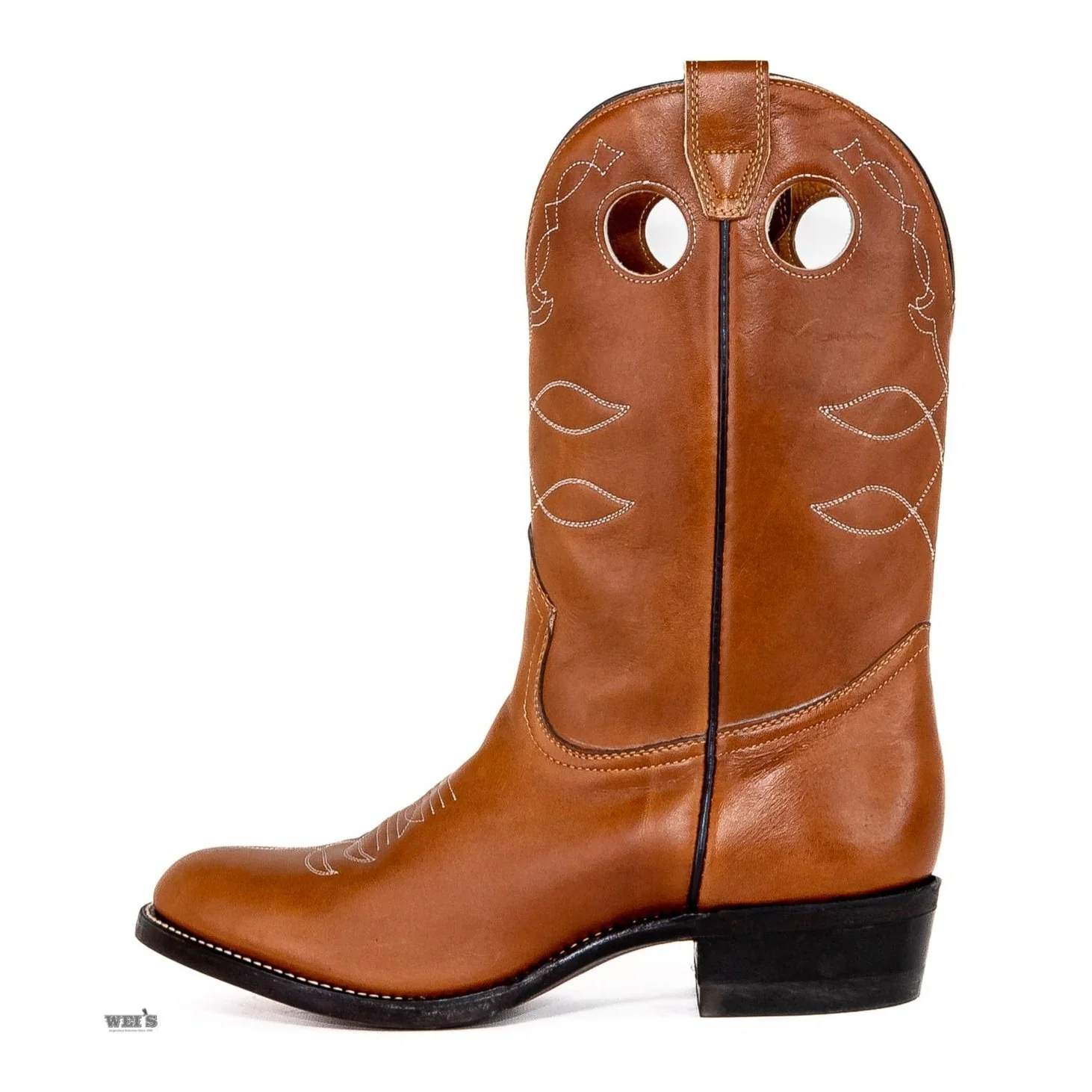 Boulet Men's Cowboy Boots 12" Roper Heel & Toe - Clearance - Image 4