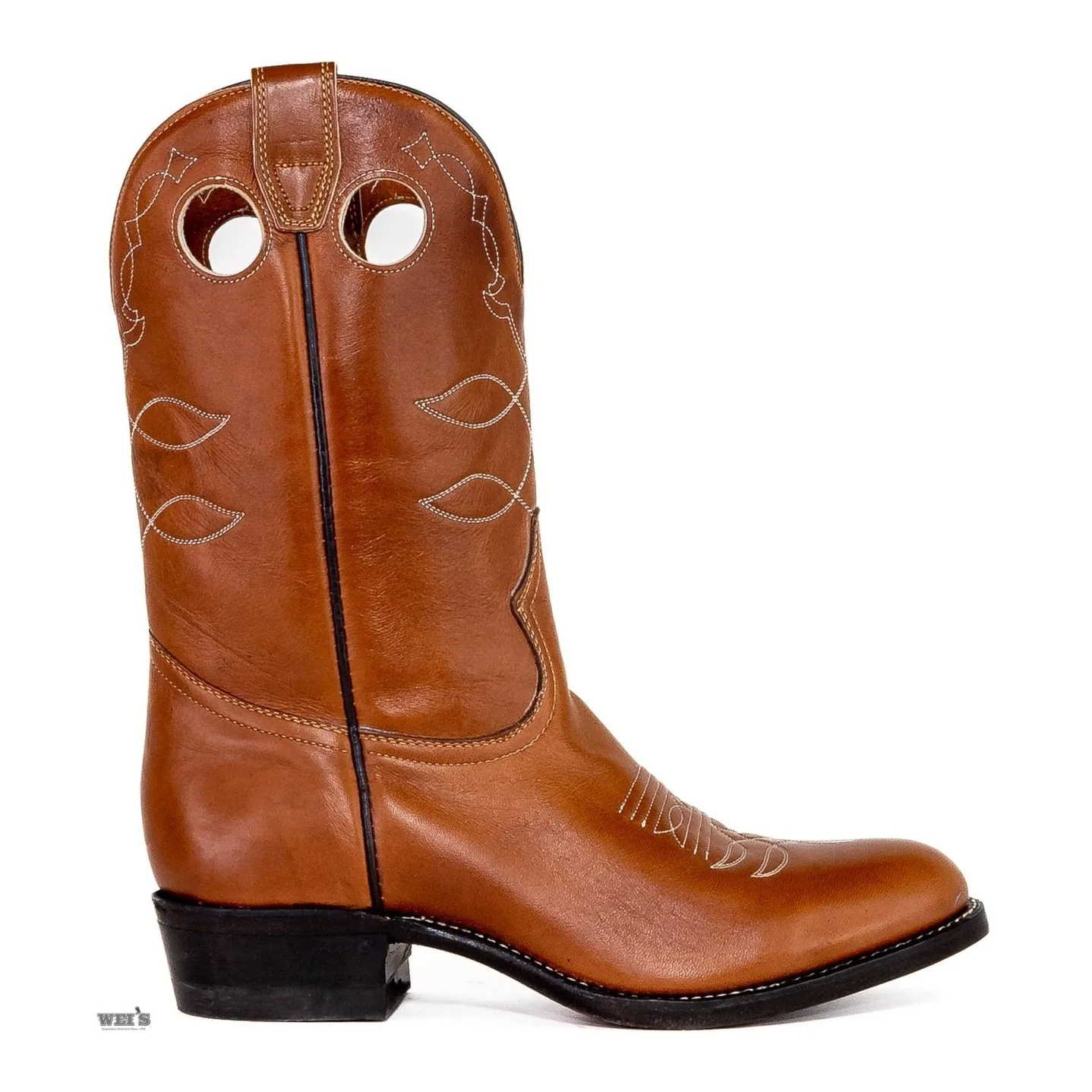 Boulet Men's Cowboy Boots 12" Roper Heel & Toe - Clearance - Image 5