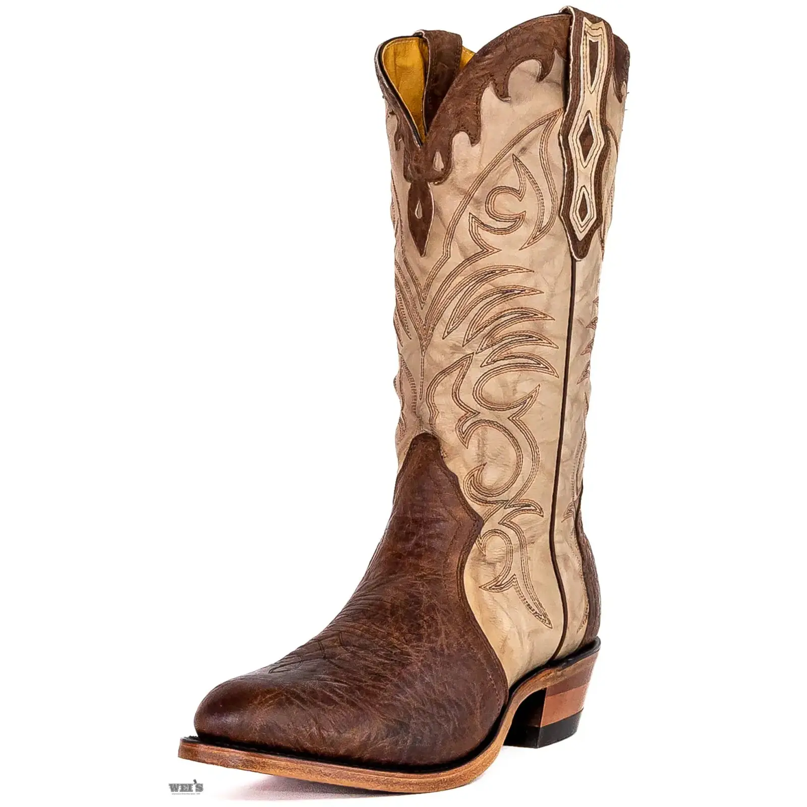 Boulet Men's Cowboy Boots 15" Oiled Bullhide with Cutaways Cowboy Heel R Toe - Image 2