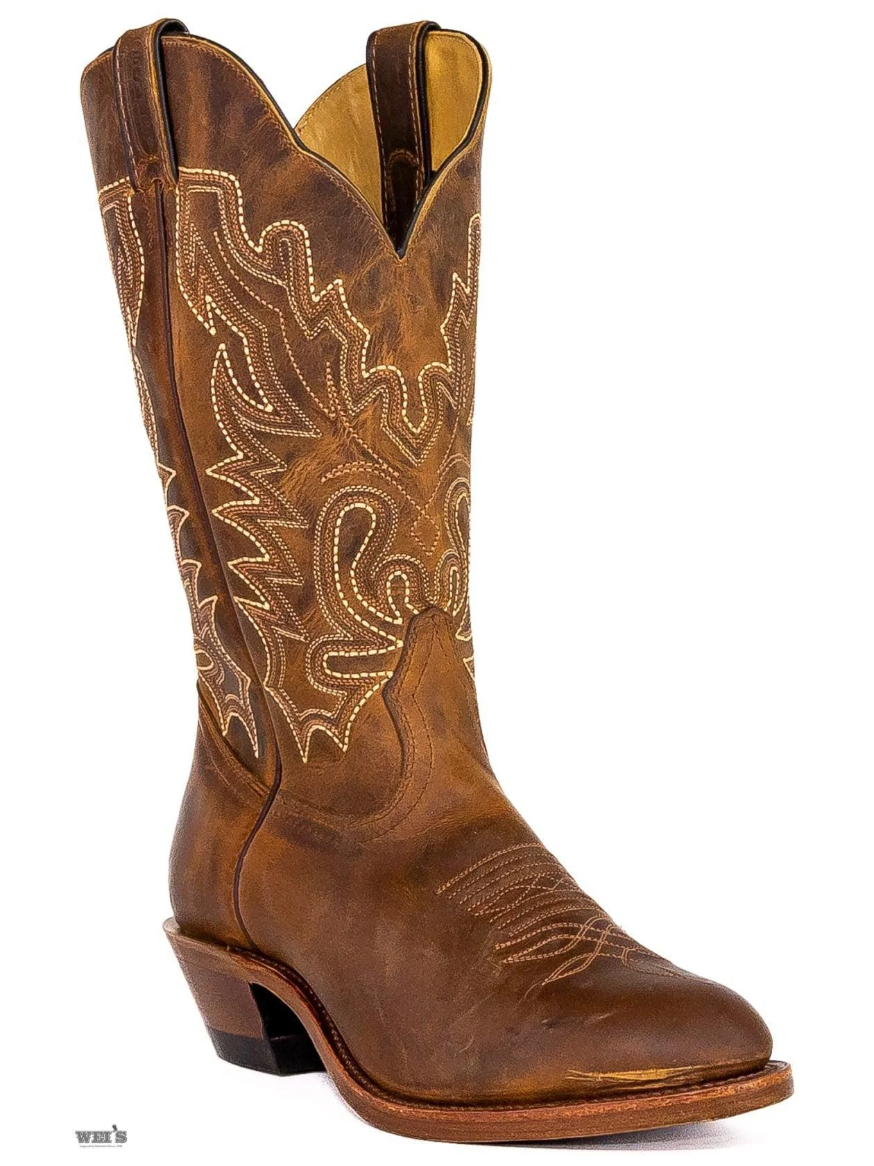 Boulet Men's Cowboy Boots Cowhide Cowboy Heel U Toe 7202 - Image 9