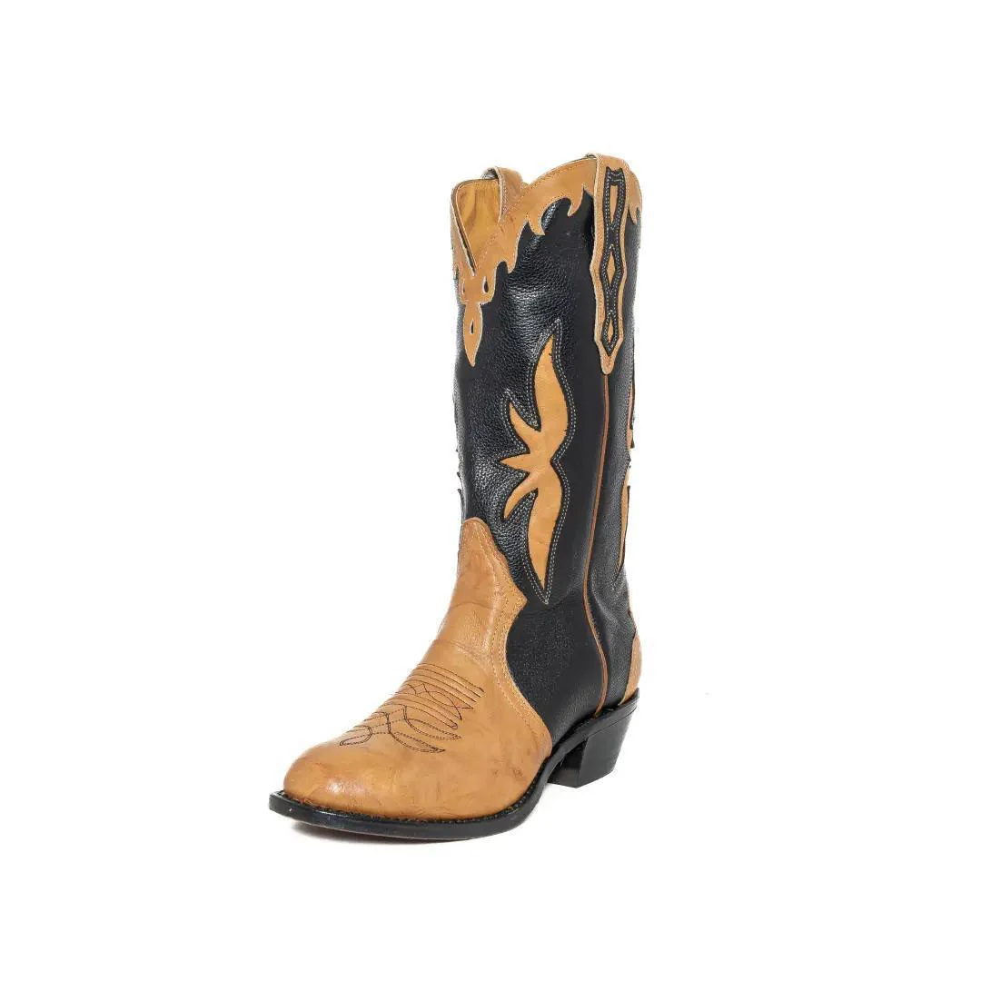 Boulet Men's Tri - Colour Cowboy Boots - Image 3