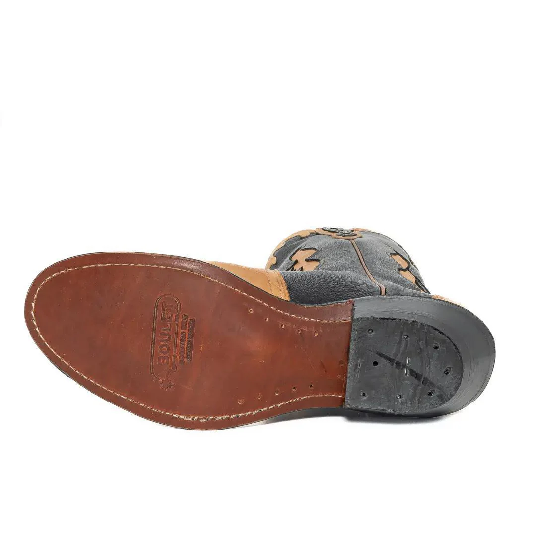 Boulet Men's Tri - Colour Cowboy Boots - Image 4
