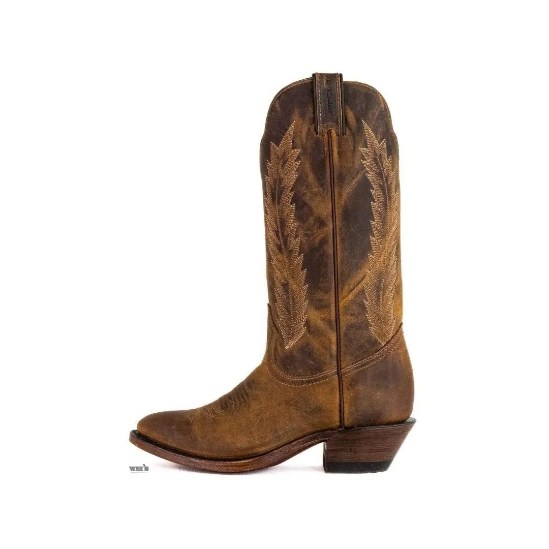 Boulet Women’s Cowgirl Boots 12" Oiled Cowhide Cowboy Riding Heel R Toe - Image 6