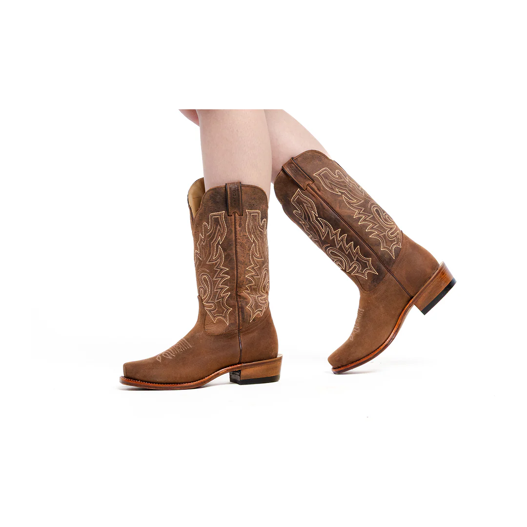 Boulet 13" Oiled Cowhide Cutter Toe Cowboy Boots Women's - Image 2