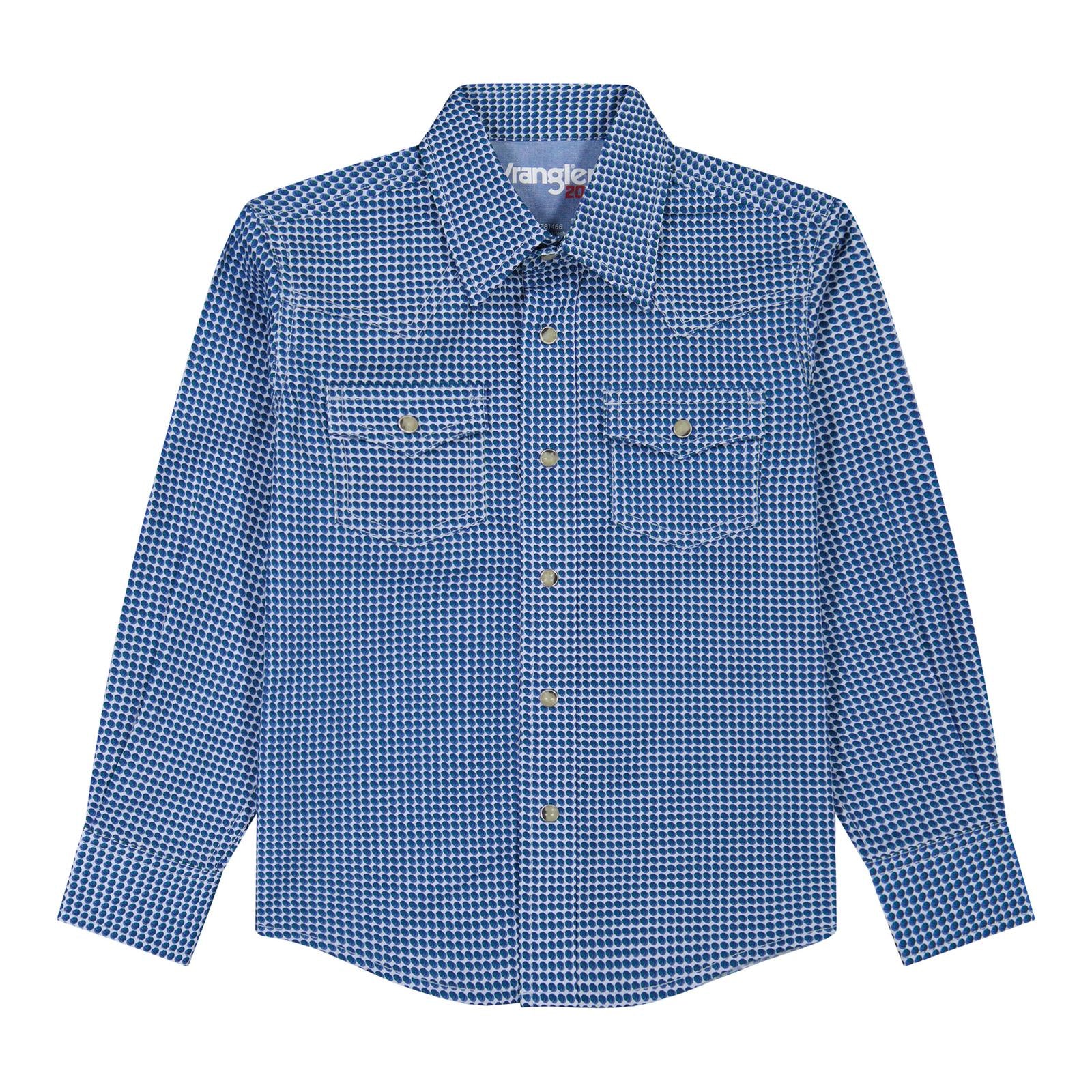Boys 20X Advanced Comfort Long Sleeve Shirt - Navy