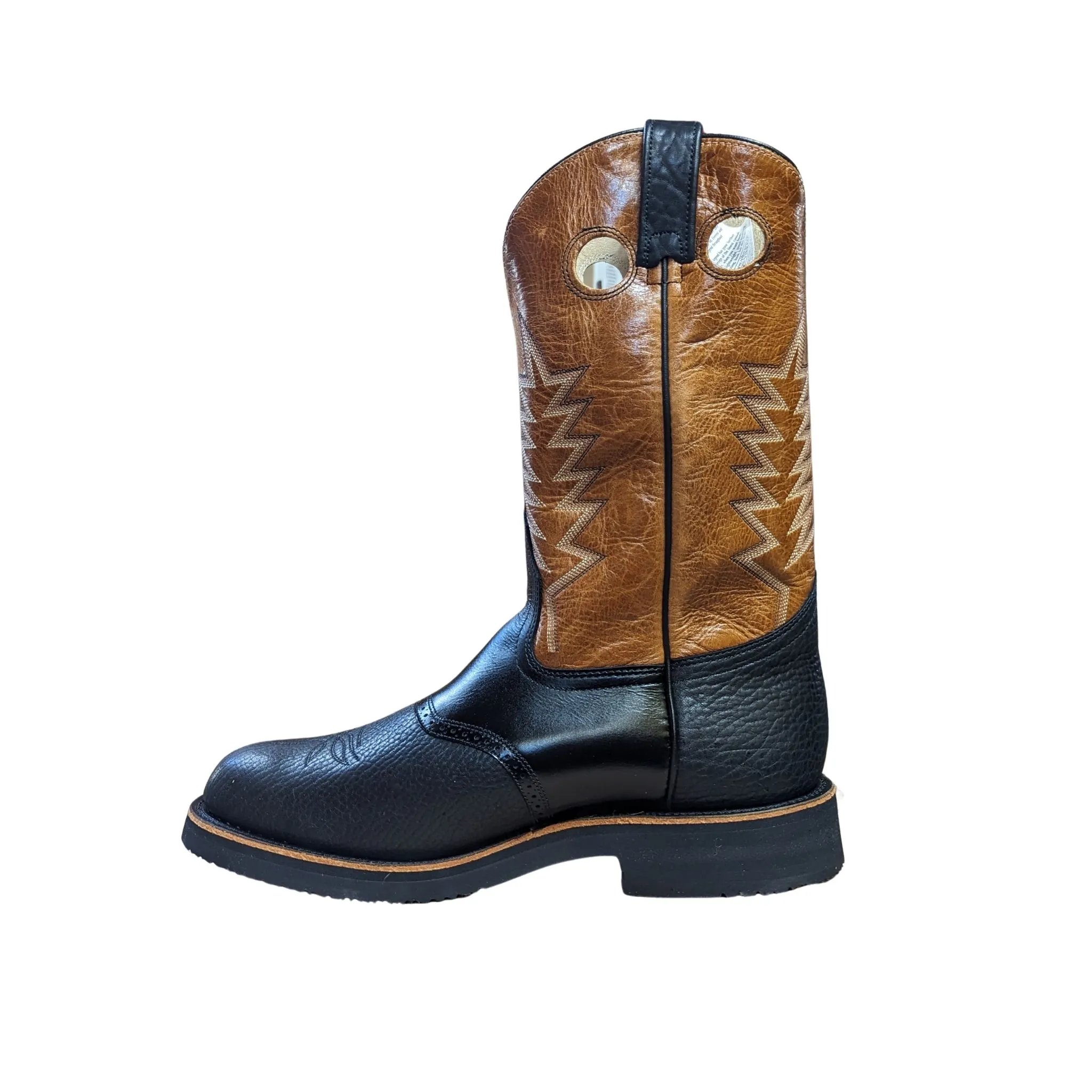 Canada West Brahma Men’s Cowboy Boot Two Toned - Clearance - Image 2