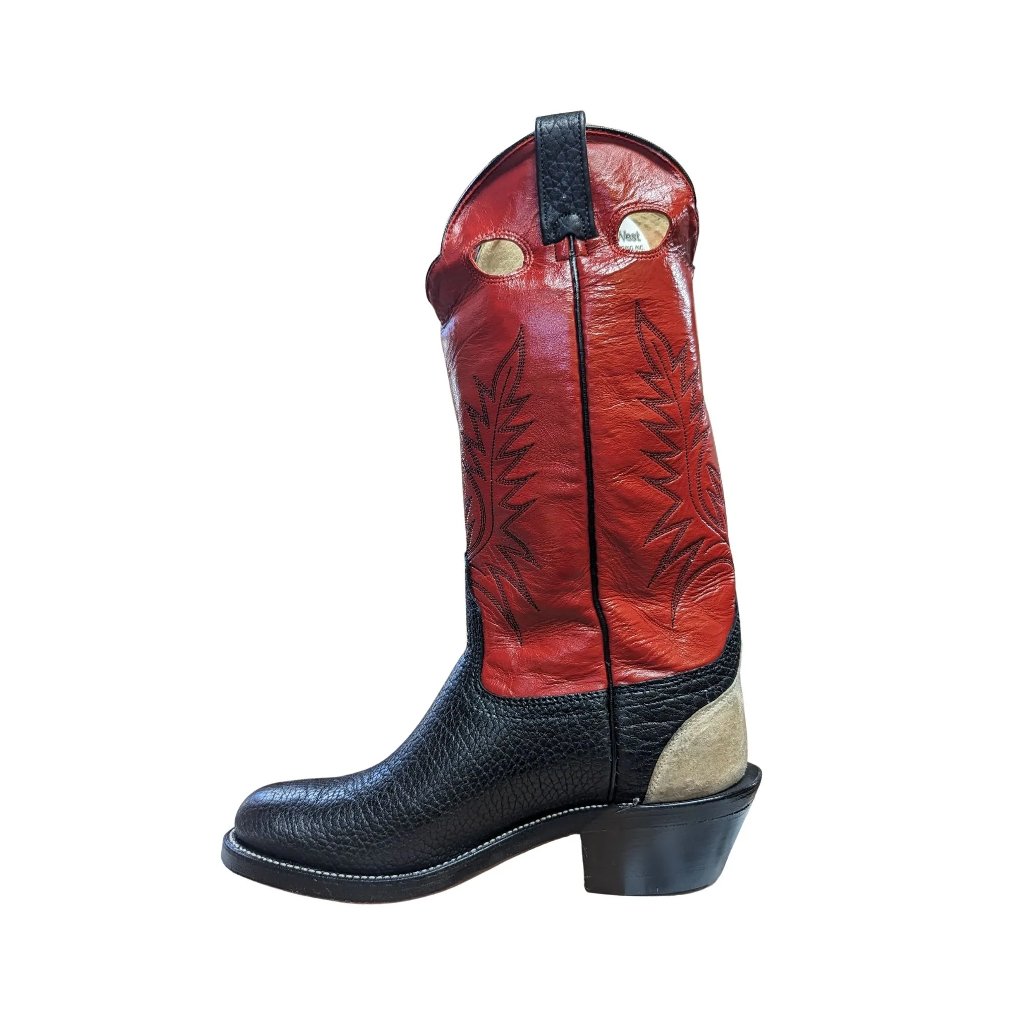 Canada West Brahma Men’s Cowboy Boot Tri-Colour 3E -Clearance - Image 2
