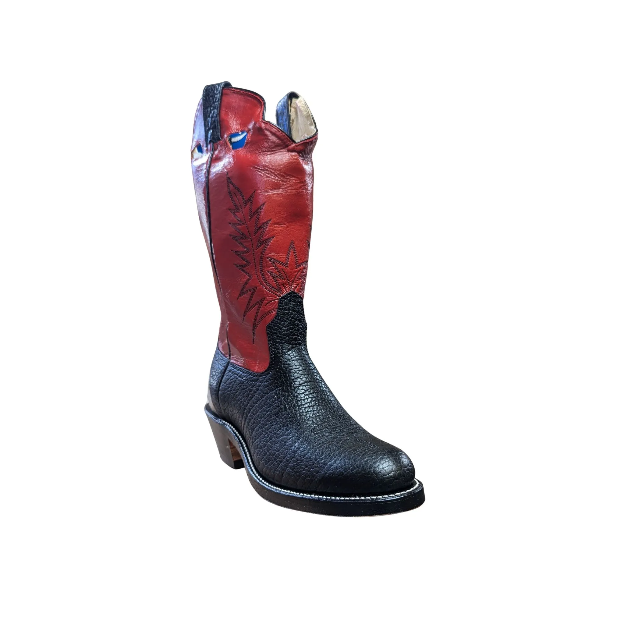 Canada West Brahma Men’s Cowboy Boot Tri-Colour 3E -Clearance - Image 3
