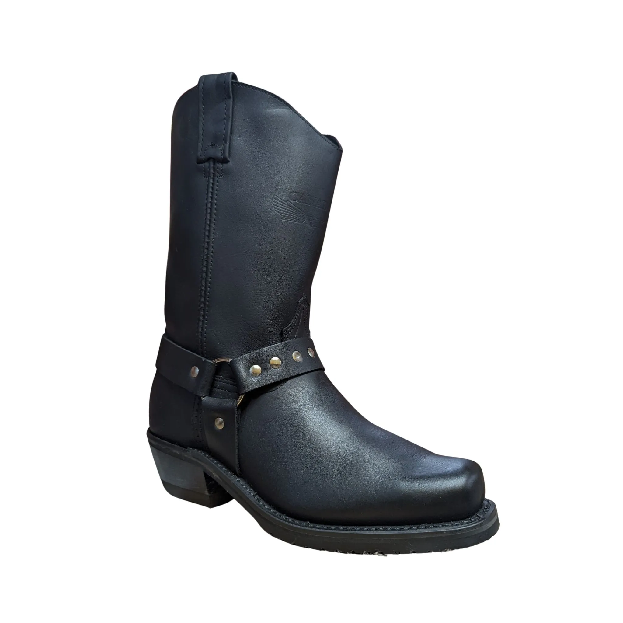 Canada West Women's Biker Boots – Black Loggertan - Image 2
