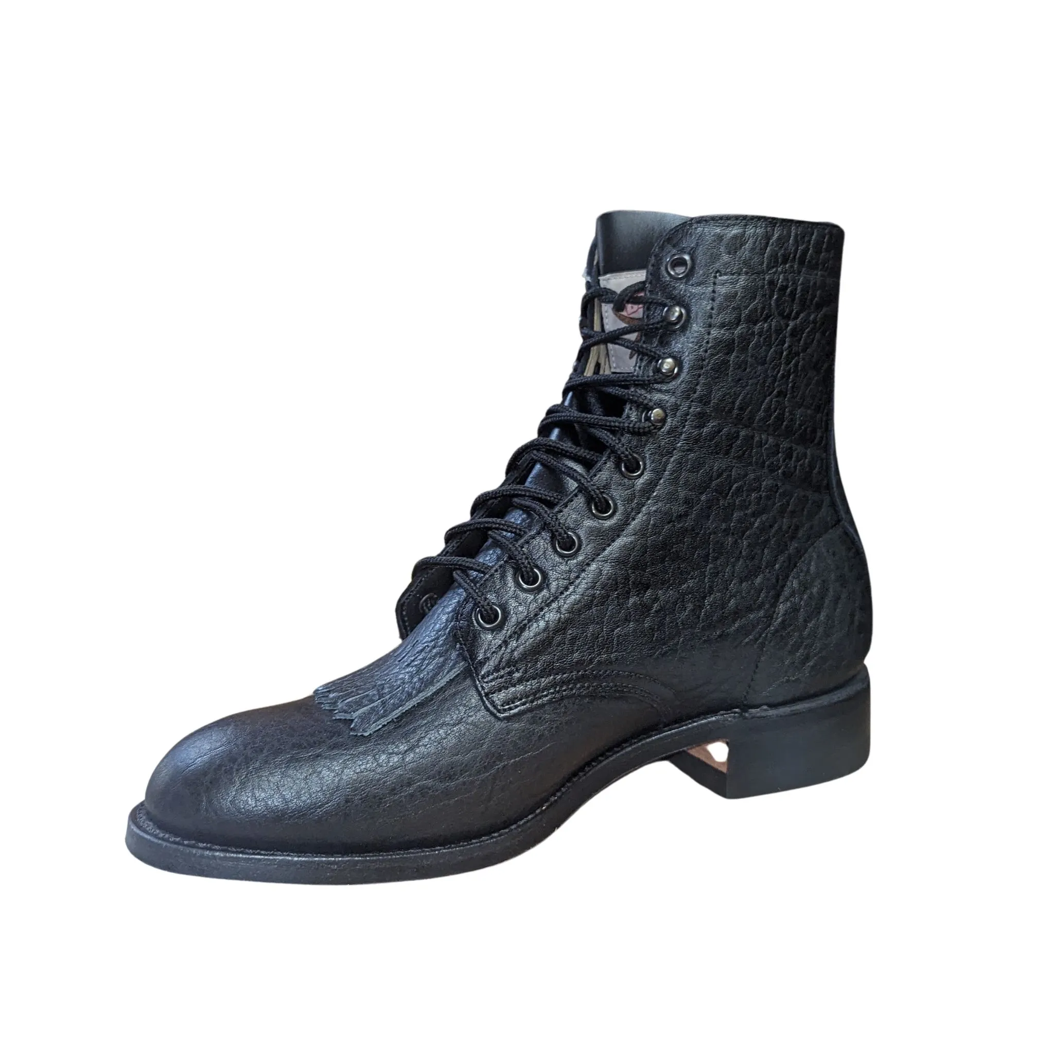 Canada West Black Brahma Leather Boots