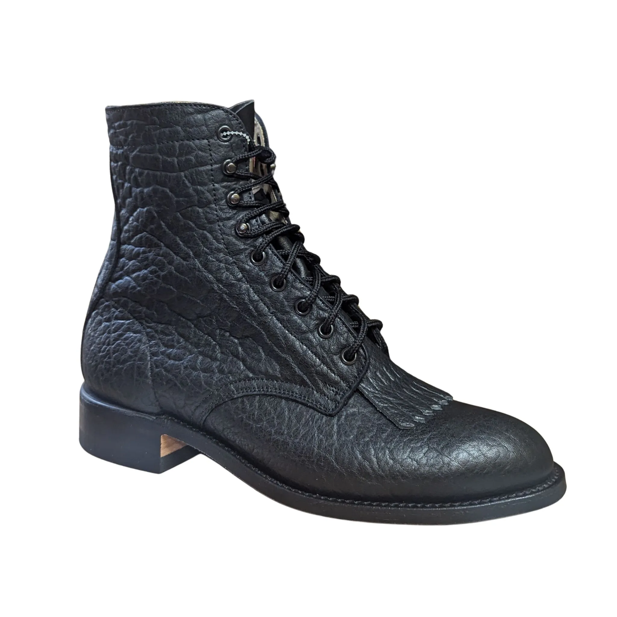 Canada West Black Brahma Leather Boots - Image 2