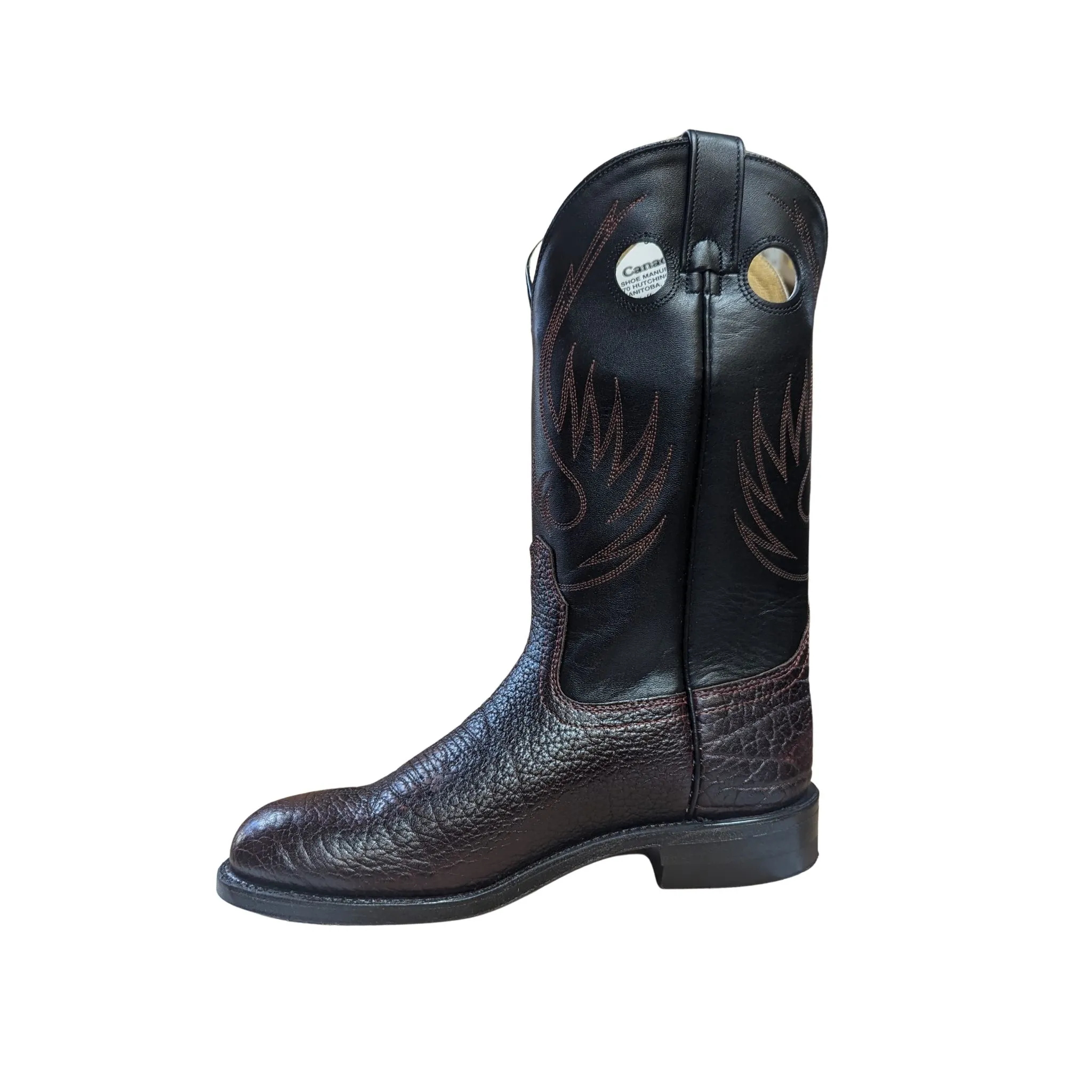 Canada West Brahma Men’s Cowboy Boot Round Toe - Clearance - Image 2