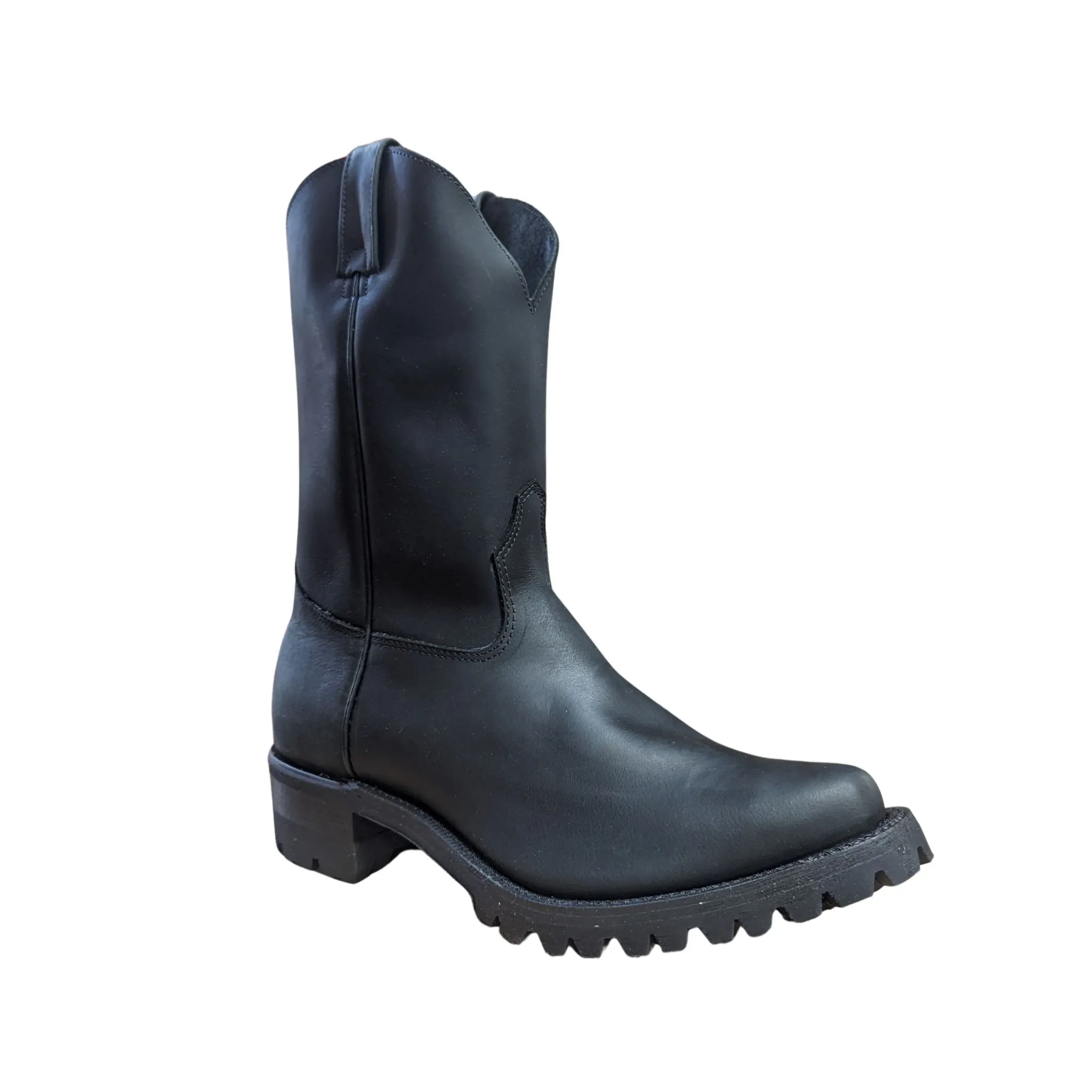 Canada West Men's Work Western Black Loggertan Boot