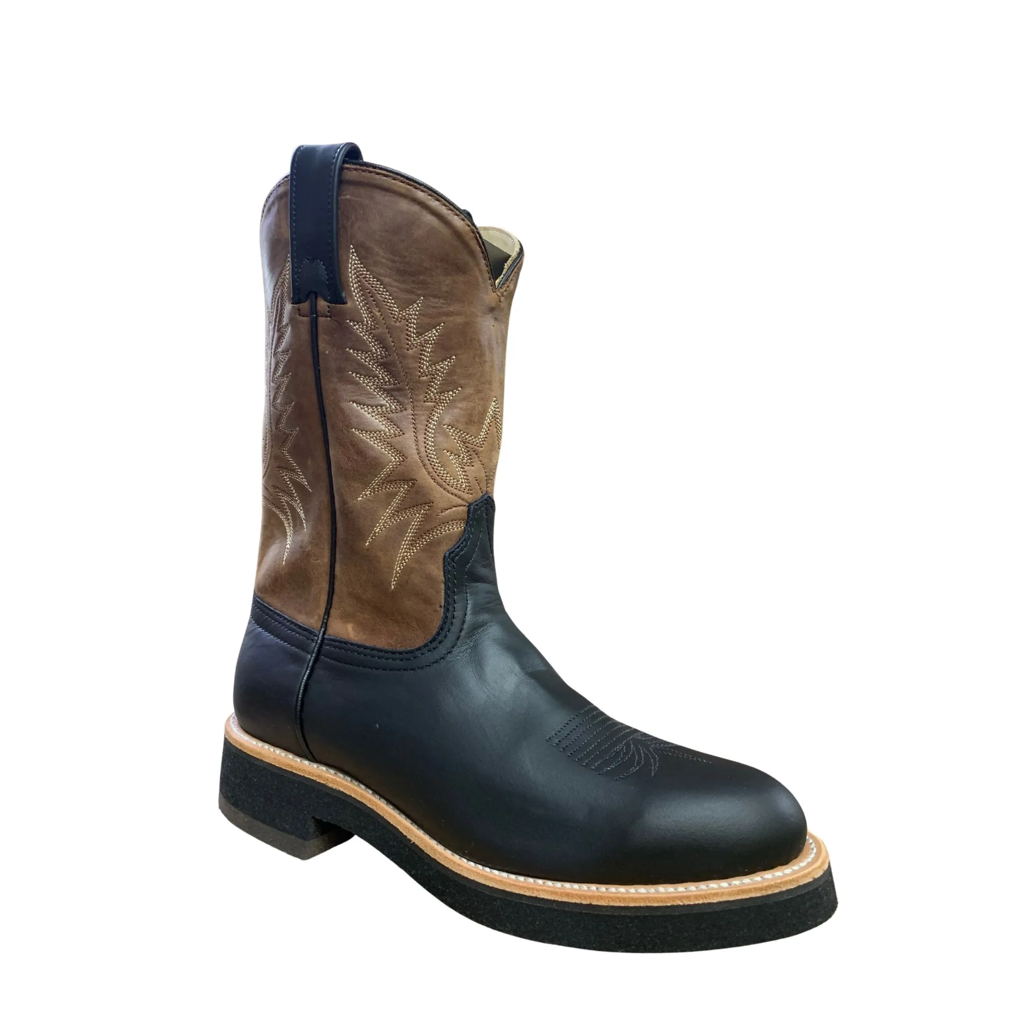 Canada West Women's Spongy Crepes Western Boot - Black