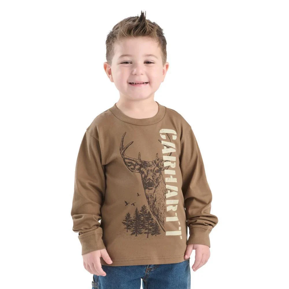 Carhartt Boy's Long Sleeve Deer T-Shirt-CLEARANCE