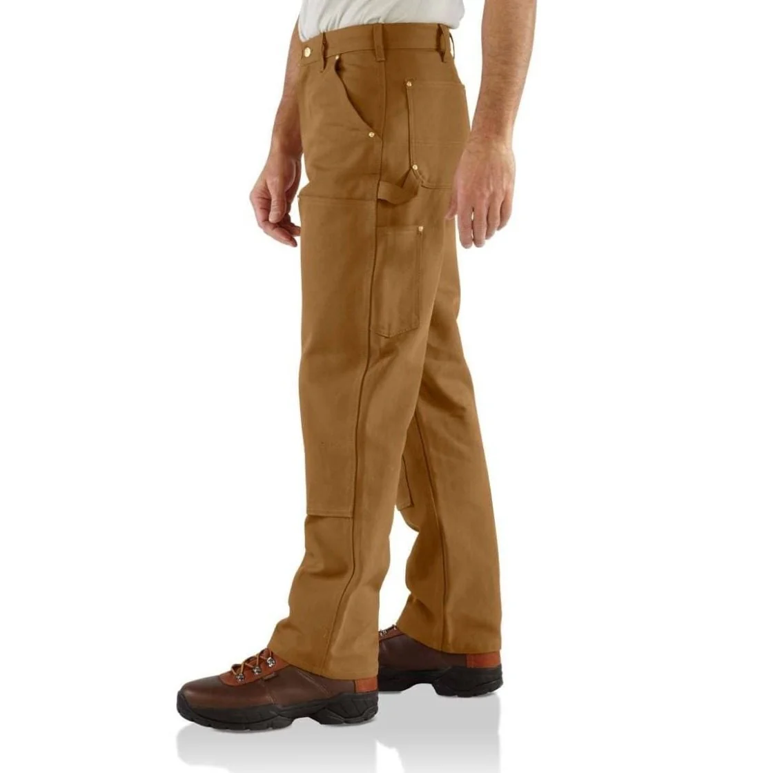 Carhartt Work Men's Pants Duck Double-Front Carhartt Brown - Image 3
