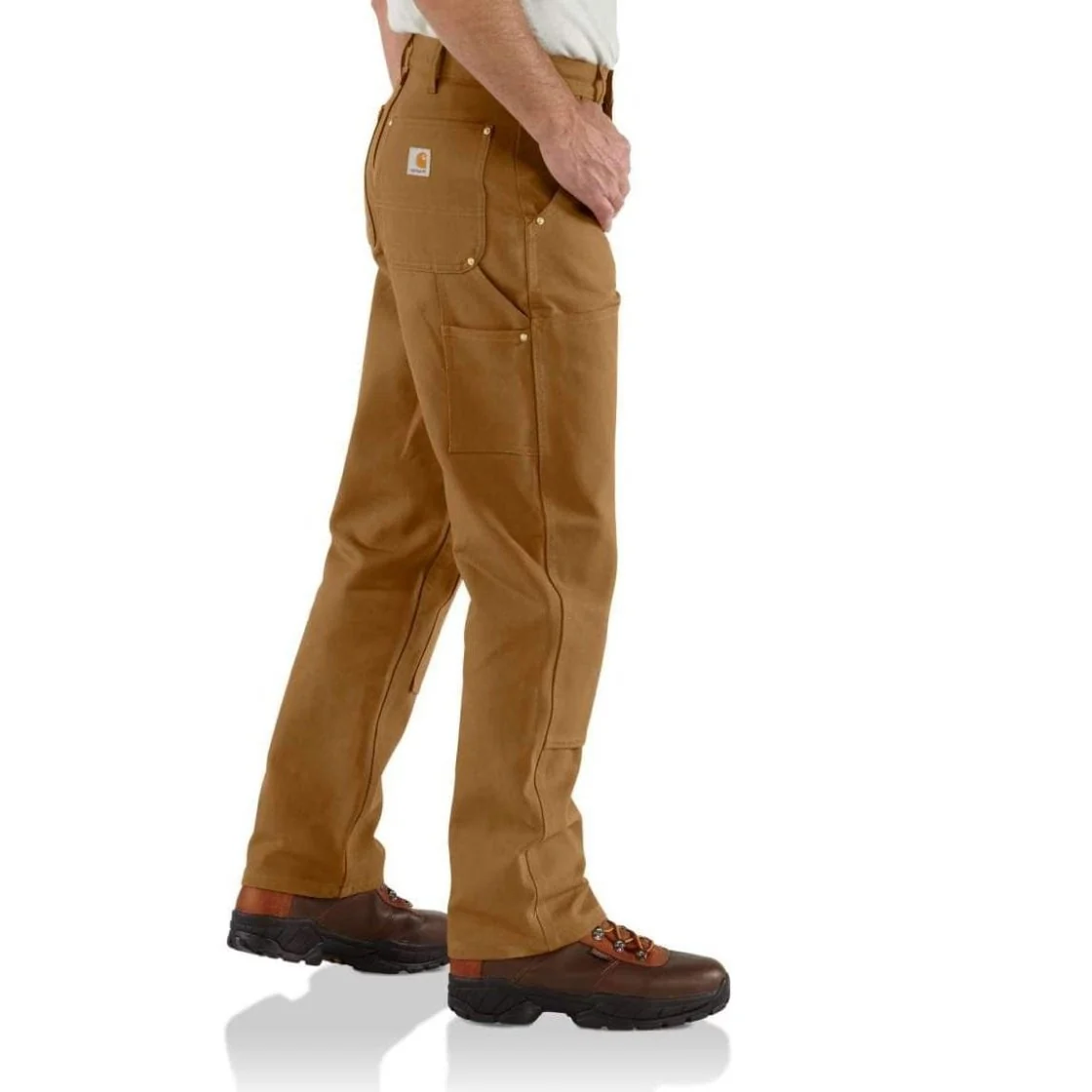 Carhartt Work Men's Pants Duck Double-Front Carhartt Brown - Image 4