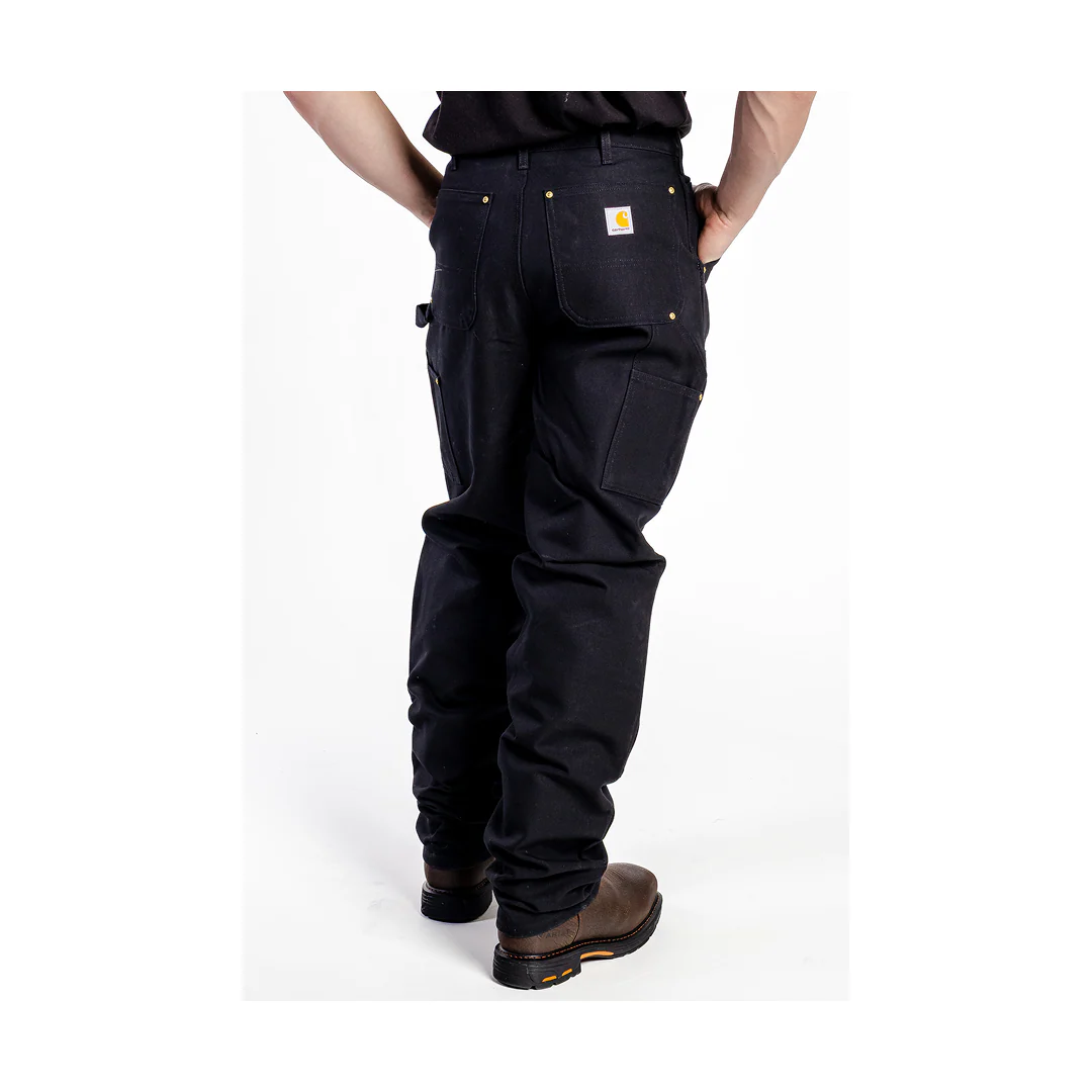 Carhartt Work Men's Pants Duck Double-Front B01 Black - Image 3