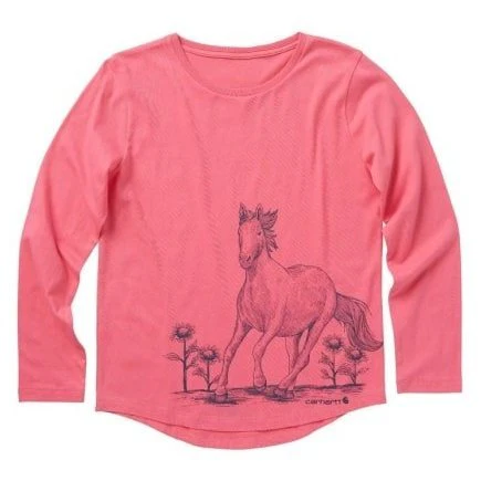 Carhartt Girl’s Long Sleeve Galloping Horse T- Shirt