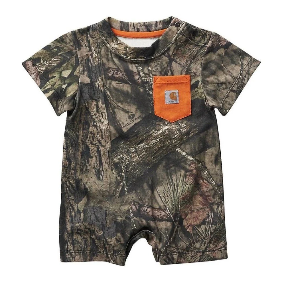 Carhartt Infant & Toddler Onesie Romper Short Sleeve Camo Pocket