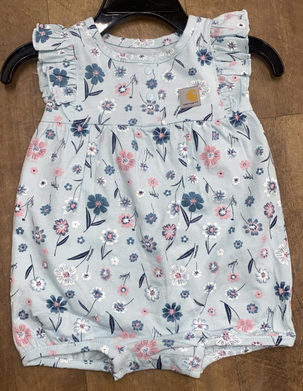 Carhartt Infant Sleeveless Floral Print Romper