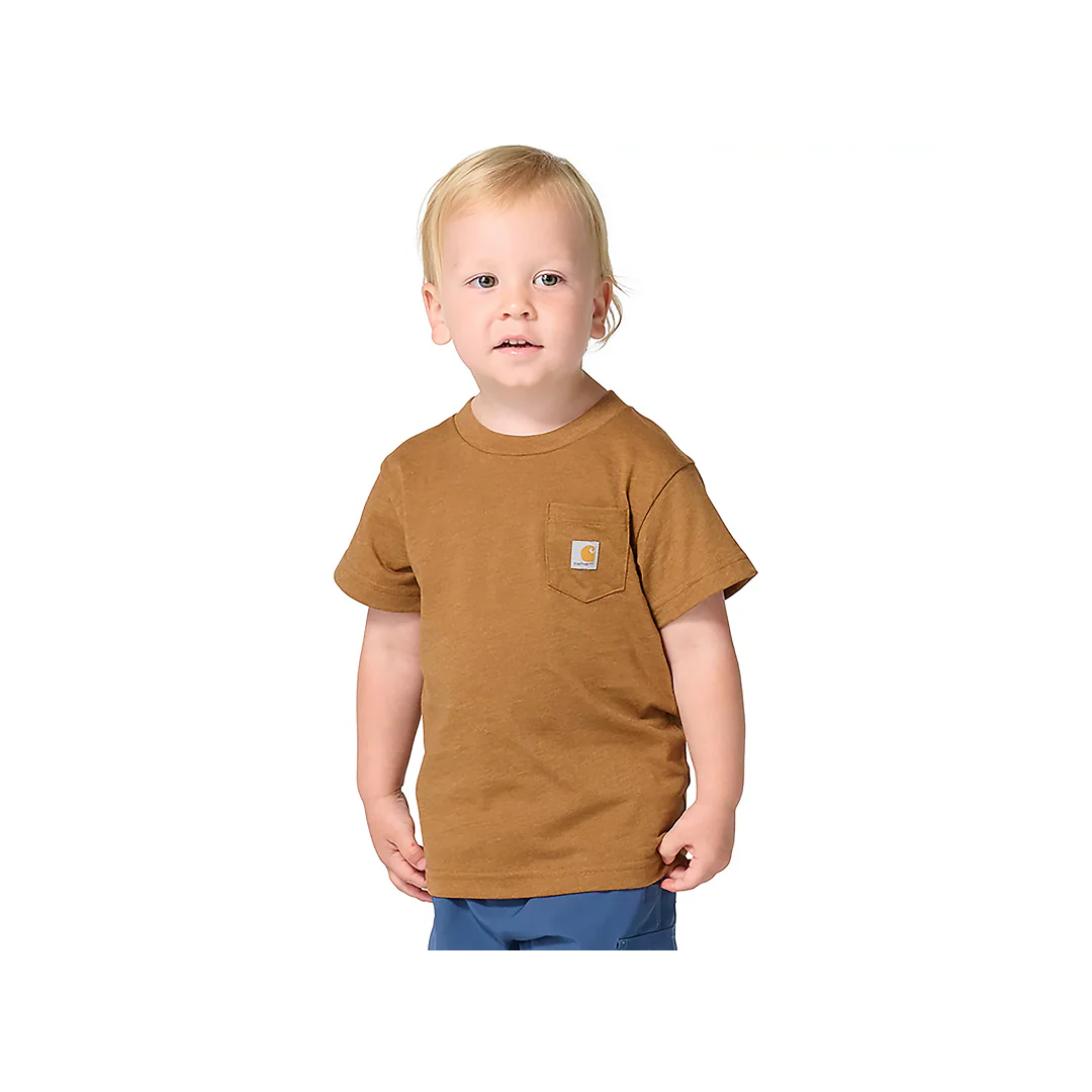 Carhartt Kid's Brown T-Shirt w/ Dog Graphic - Image 2
