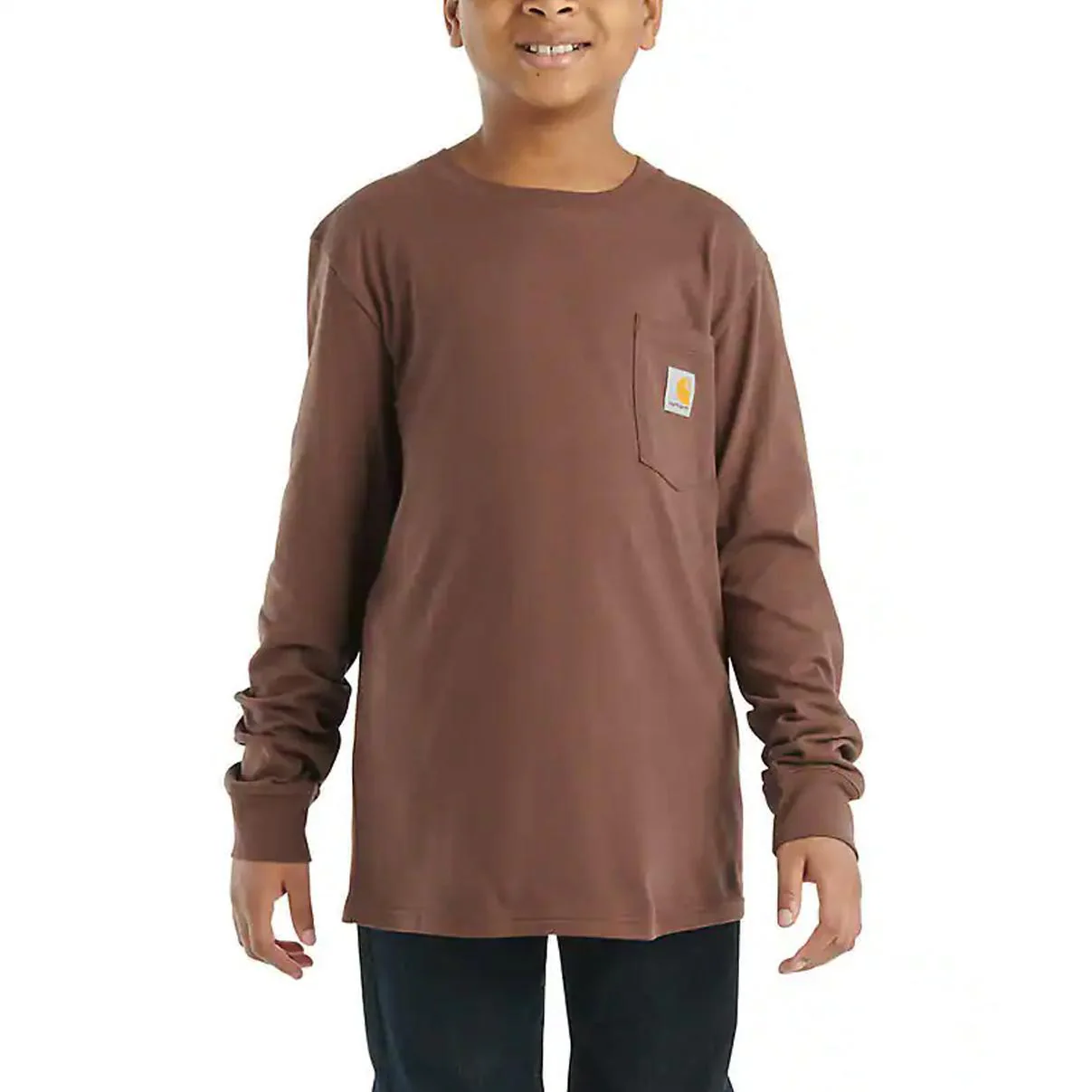 Carhartt Kid's /Toddlers Long Sleeve Graphic T-Shirt Chestnut