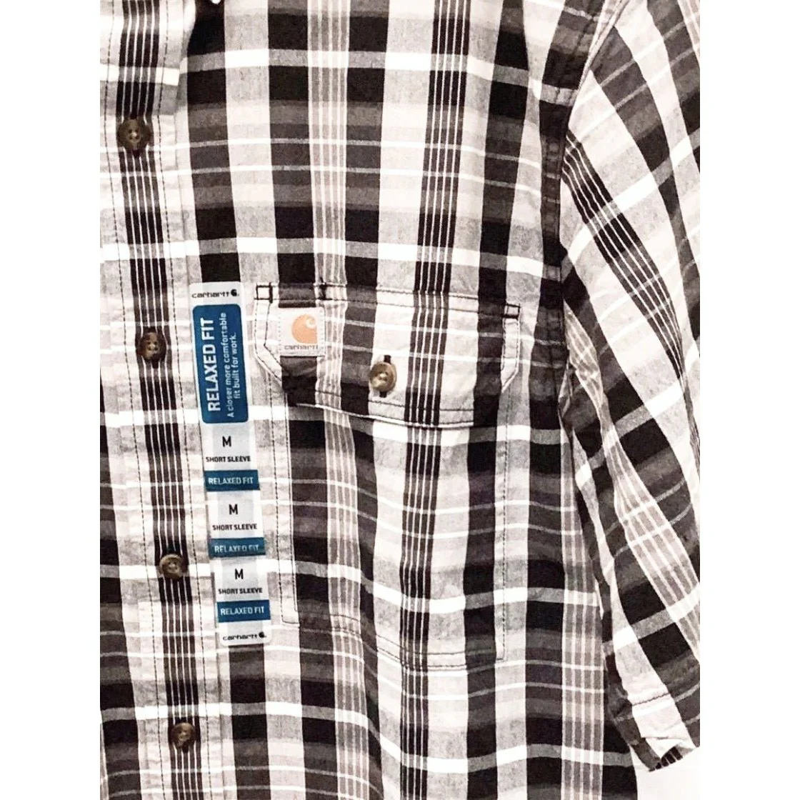 Carhartt Men’s Shirt Casual Short Sleeve Button Down - Image 3