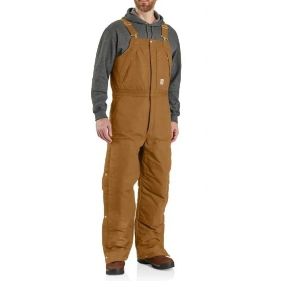 Carhartt Men’s Loose Fit Duck Insulated Biberall - 4 Extreme Warmth Rating - Image 3