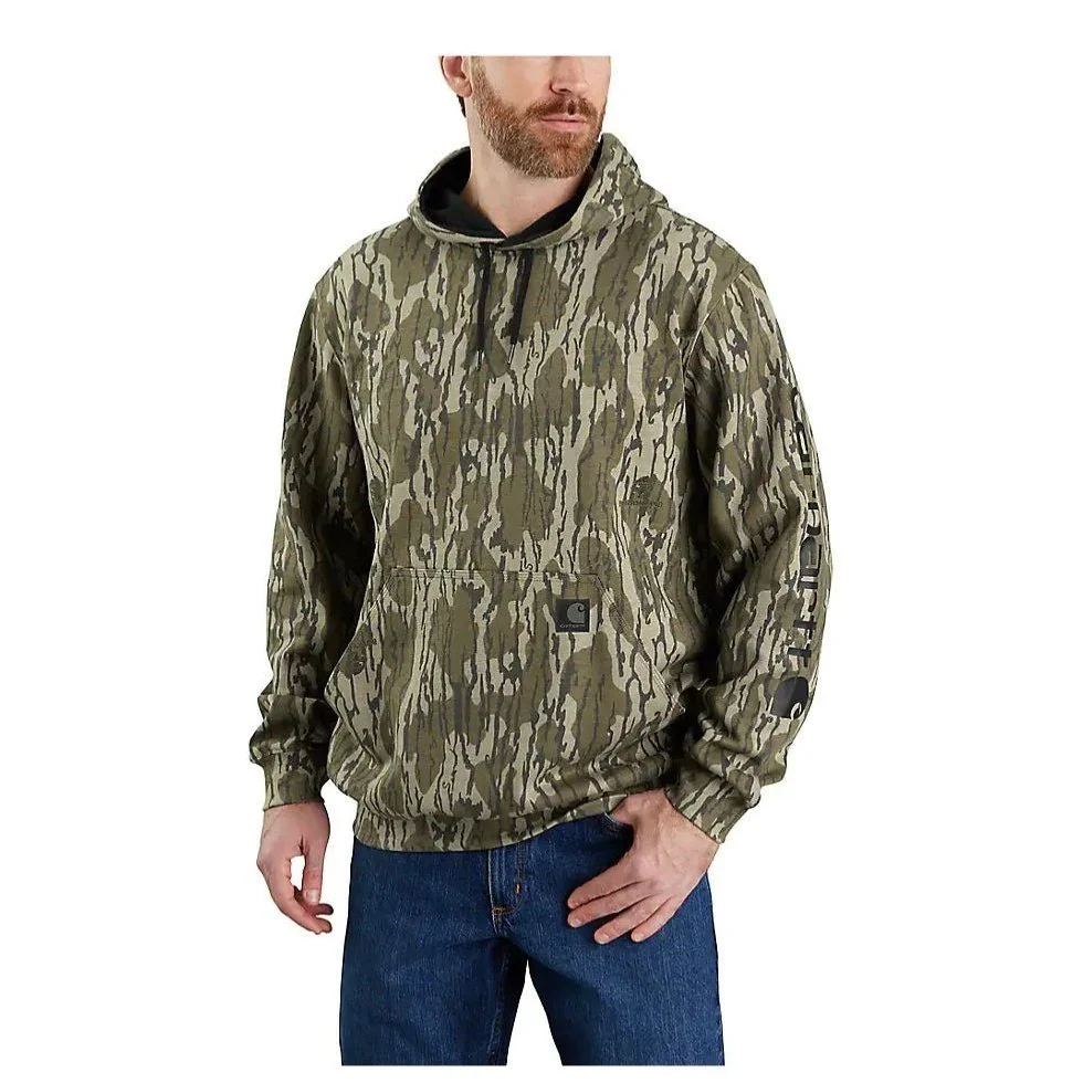 Carhartt Men’s Loose Fit Midweight Camo Sleeve Graphic Sweatshirt