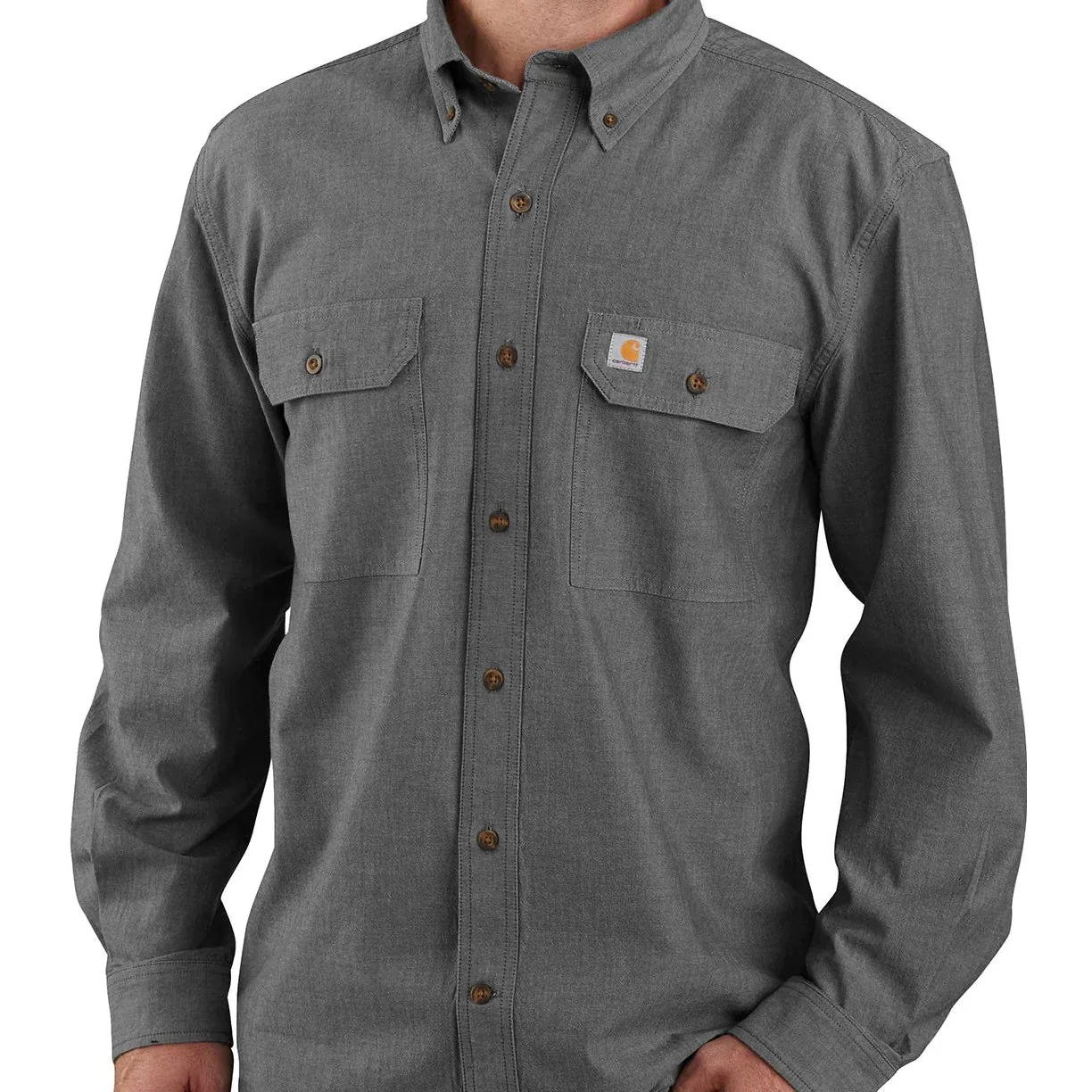 Carhartt Men’s Shirt Casual MidWeight Loose Fit Long Sleeve