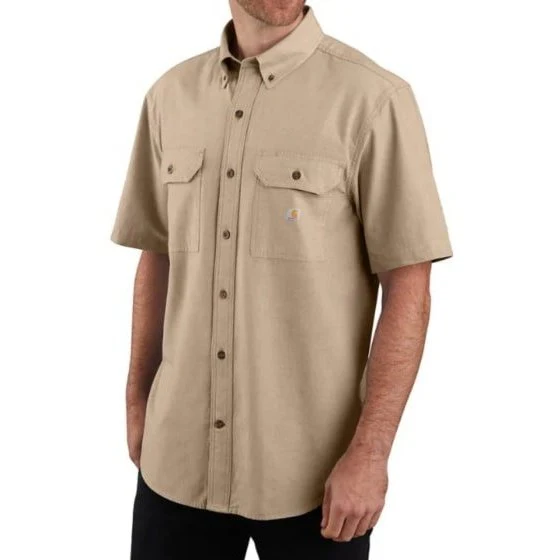 Carhartt Men’s Shirt Casual Loose Fit MidWeight Short Sleeve