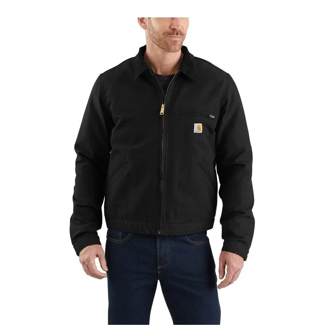 Carhartt Men’s Relaxed Fit Duck Blanket- Lined Detroit Jacket - Image 3