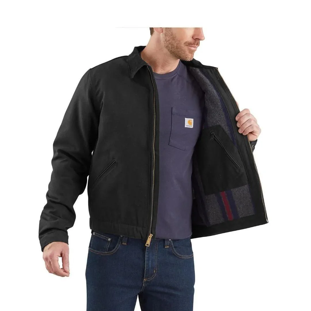 Carhartt Men’s Relaxed Fit Duck Blanket- Lined Detroit Jacket - Image 30