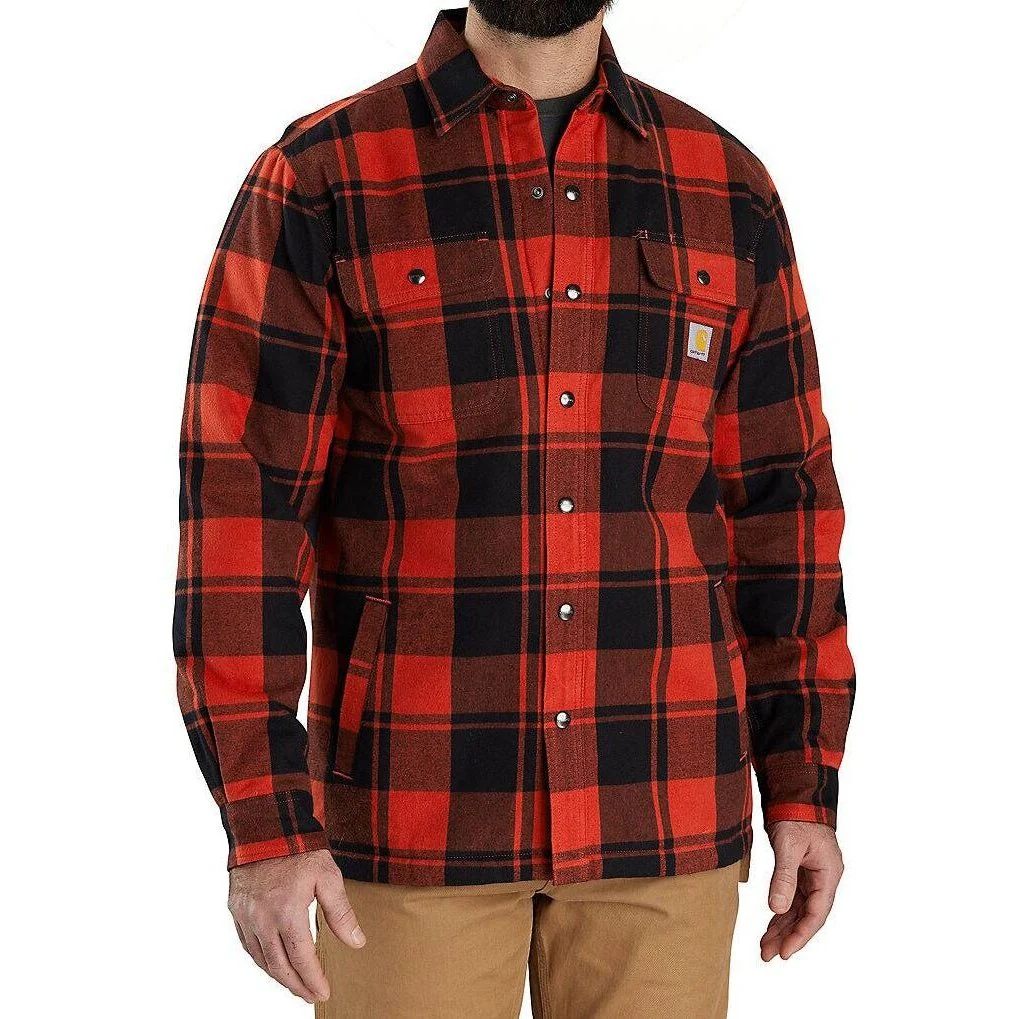 Carhartt Men’s Relaxed Fit Sherpa Lined Shirt Jacket - Image 3
