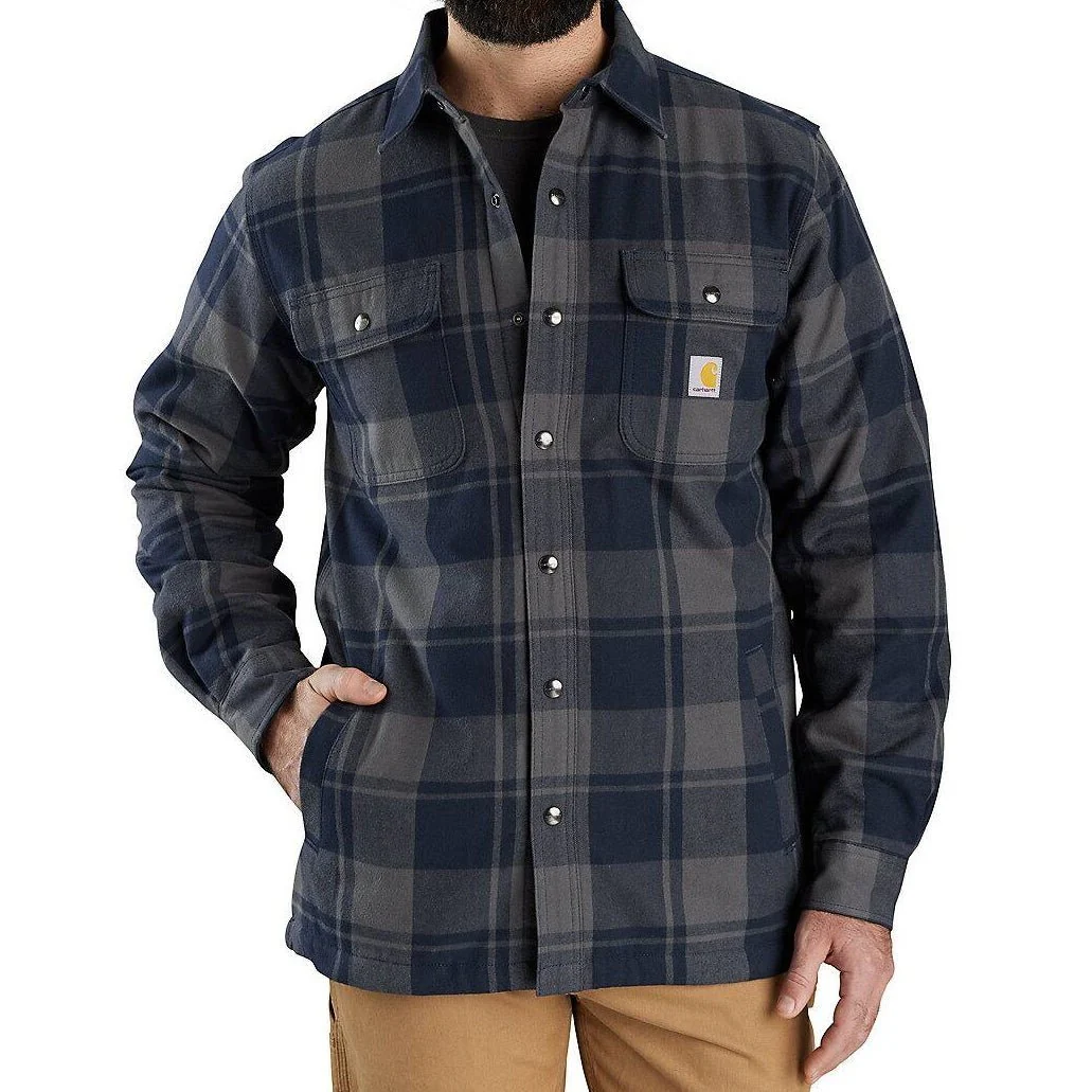 Carhartt Men’s Relaxed Fit Sherpa Lined Shirt Jacket - Image 5