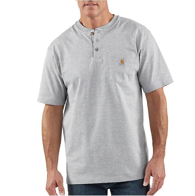 Carhartt Men’s Shirt Henley Short Sleeve Pocket - Image 10