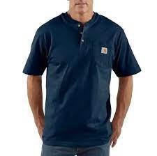 Carhartt Men’s Shirt Henley Short Sleeve Pocket - Image 21