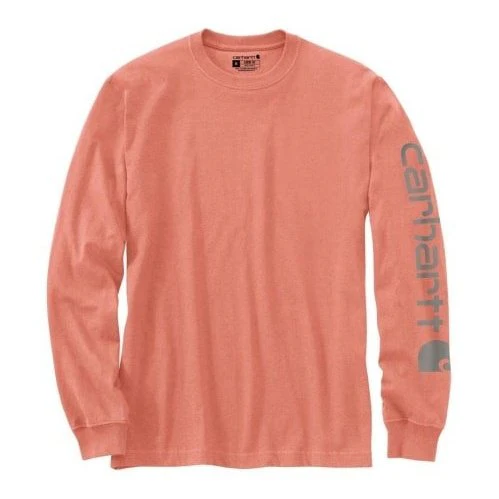 Carhartt Men’s Shirt Loose Fit Long Sleeve T-Shirt Logo - Image 5