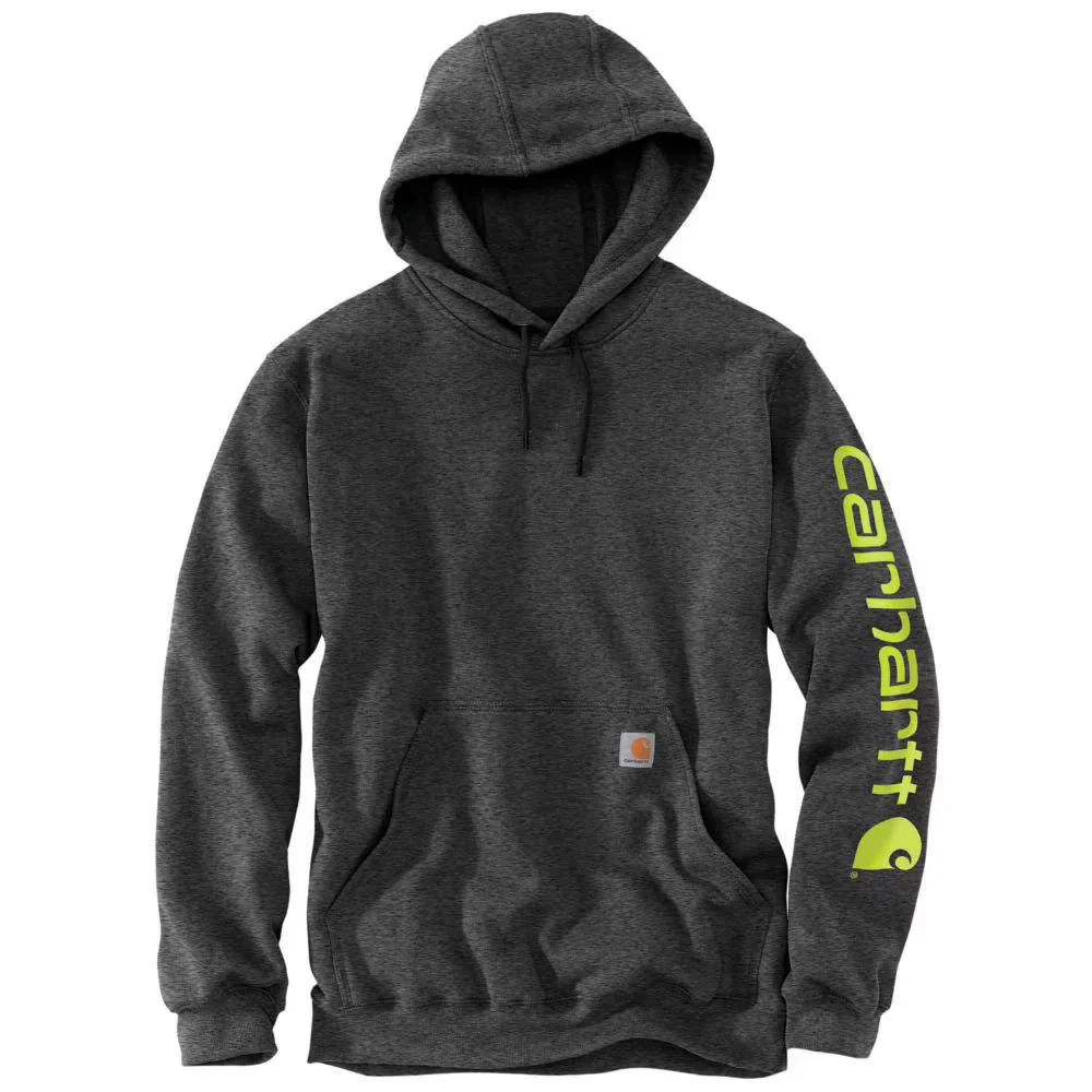 Carhartt Men's Hoodie Loose Fit Midweight Logo Sleeve Pullover - Image 7