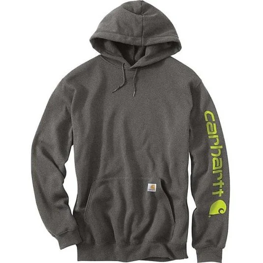 Carhartt Men's Hoodie Loose Fit Midweight Logo Sleeve Pullover - Image 9